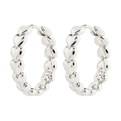 Pilgrim Maeve Recycled Hoop Earrings - Silver Plated